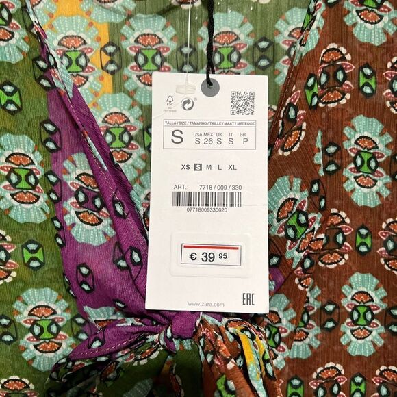 Zara Bohemian Print Top - Picture 8 of 13